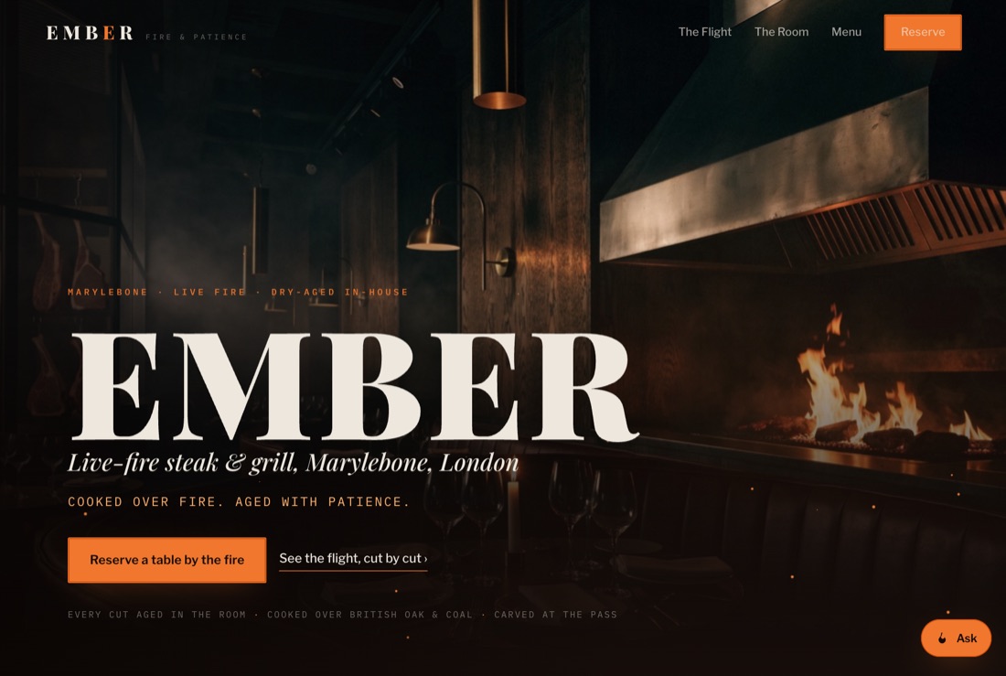 EMBER — example website preview